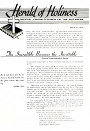 Title Page of Herald of Holiness - March 21, 1956