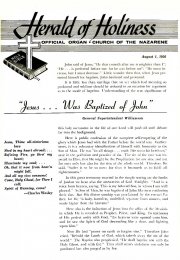 Title Page of Herald of Holiness - August 1, 1956