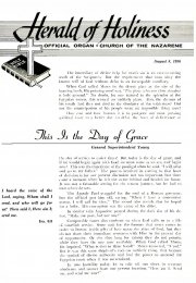 Title Page of Herald of Holiness - August 8, 1956