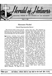 Title Page of Herald of Holiness - June 1, 1955.