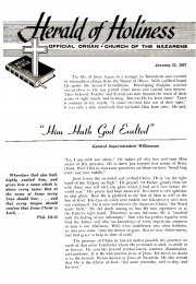 Title Page of Herald of Holiness - January 23, 1957