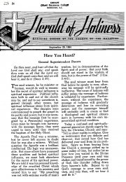 Title Page of Herald of Holiness - September 29, 1954