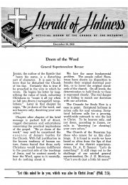 Title page of Herald of Holiness - December 30, 1953