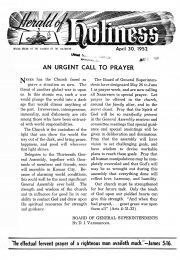 Title Page of Herald of Holiness - April 30, 1952