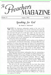 The cover of "The Preacher's Magazine"