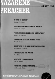 Title Page of Nazarene Preacher