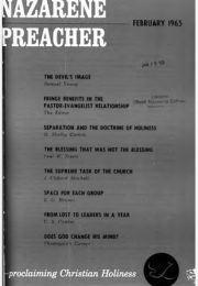 Title Page of Nazarene Preacher