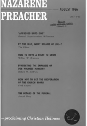 Title Page of Nazarene Preacher