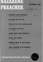 Title Page of Nazarene Preacher