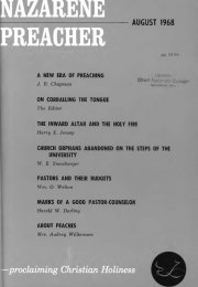 Title Page of Nazarene Preacher
