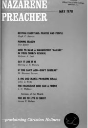 Title Page of Nazarene Preacher