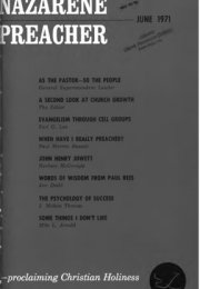 Title Page of Nazarene Preacher