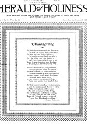Title Page of Herald of Holiness - November 29, 1916