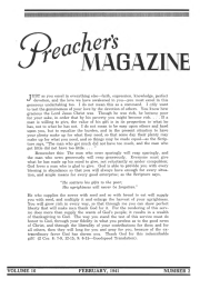 Title Page of Preacher's Magazine