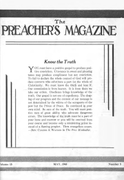 Title Page of Preacher's Magazine