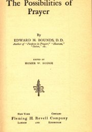 Title page image The Possibilities of Prayer