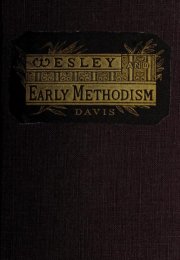 Cover of book with title Wesley and Early Methodism