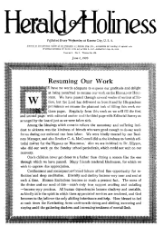 Title Page of Herald of Holiness - June 2, 1920