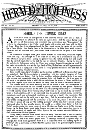 Front page of Herald of Holiness - July 7, 1926