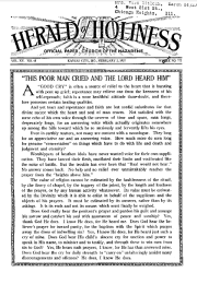 Front page of Herald of Holiness - February 2, 1927