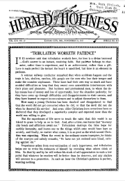 Front page of Herald of Holiness - November 23, 1927