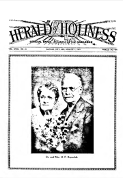 Front page of Herald of Holiness - August 7, 1929
