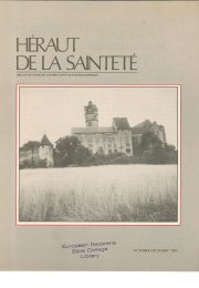 HÉRAUT DE LA SAINTETÉ - Octobre-Decembre de 1985