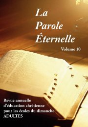 La parole éternelle, volume 10