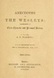 Anecdotes of the Wesleys