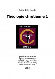 Théologie chrétienne 1 (Guide de la faculté)