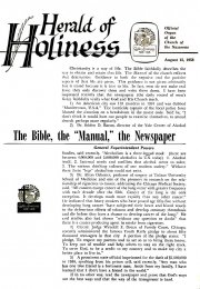 Herald of Holiness - August 13, 1958