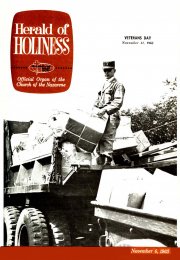 Herald of Holiness - November 6, 1963