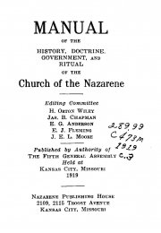 Manual of the Church of the Nazarene, 1919