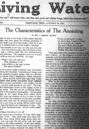 Living Water, Oct. 25, 1917