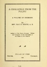 A Challenge from the Pulpit : a Volume of Sermons