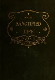 The Sanctified Life