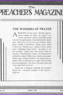 Preacher's Magazine Cover