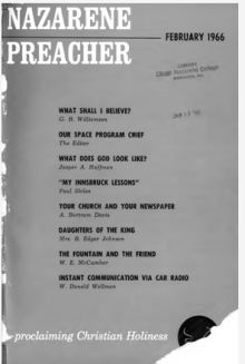 Title Page of Nazarene Preacher