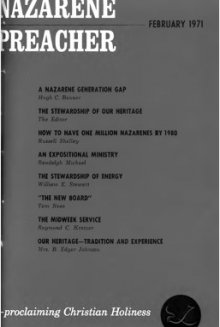 Title Page of Nazarene Preacher