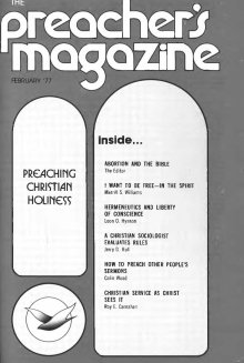 Title Page of Preacher's Magazine