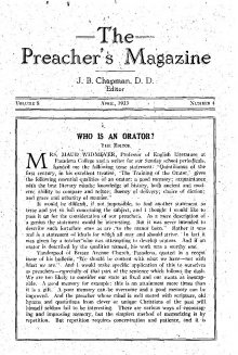Preacher's Magazine April 1933