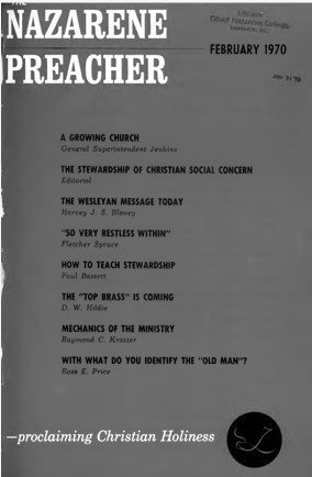 Title Page of Nazarene Preacher