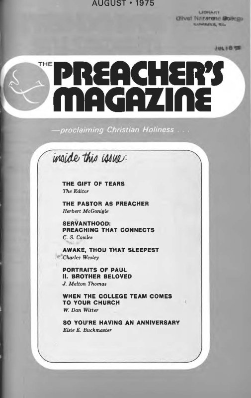 Title Page of Preacher's Magazine