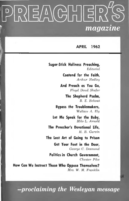 Title Page of Preacher's Magazine