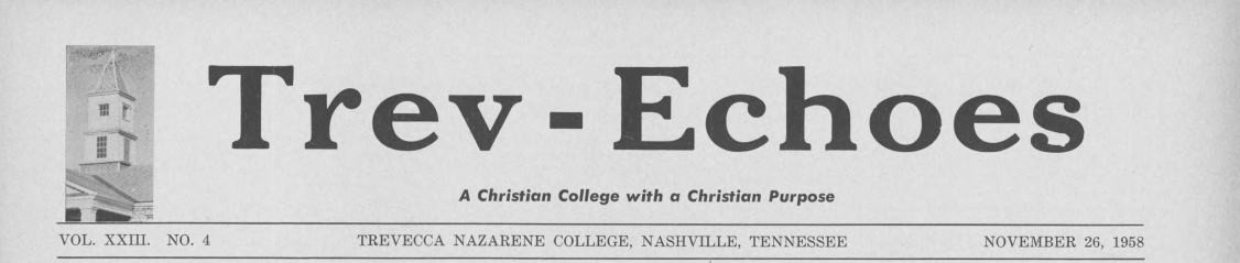 Masthead Trevechoes 1958-1959