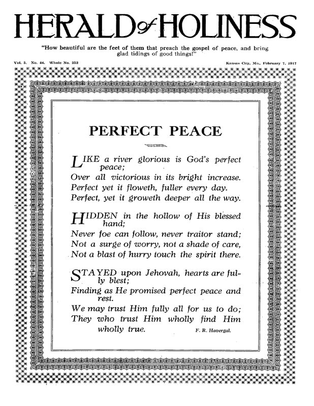 Title Page of Herald of Holiness - February 7, 1917