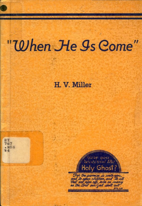 Book Cover Image - When He Is Come