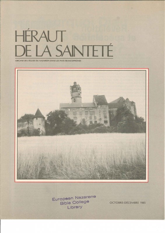 HÉRAUT DE LA SAINTETÉ - Octobre-Decembre de 1985