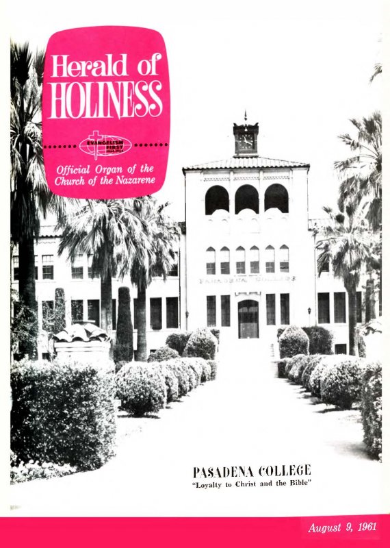 Herald of Holiness - August 9, 1961