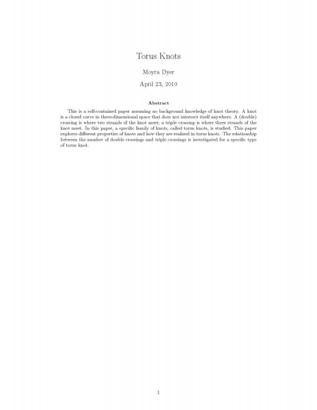 Torus Knots